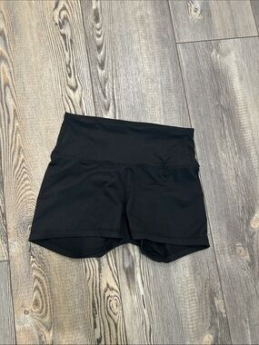 High-Waist Black Women’s Athletic Shorts- small